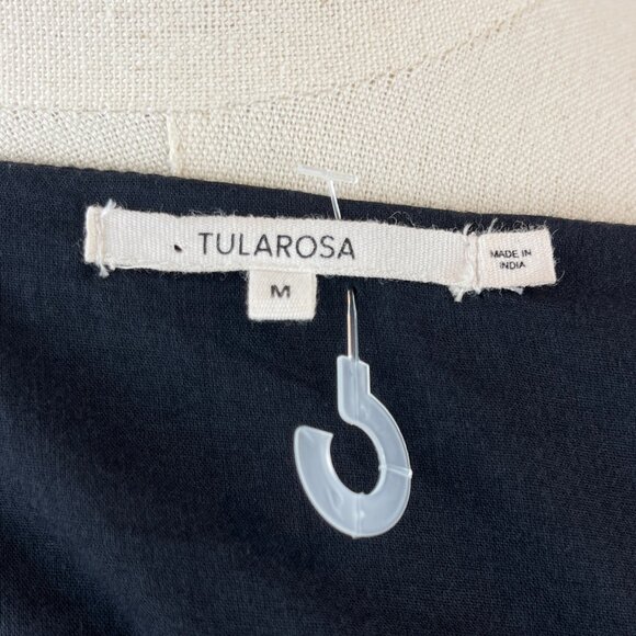 NWOT Tularosa Berkley Tiered Lace Bell Sleeve Black Dress - Picture 6 of 7